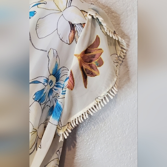 💚5/$25 Floral Romper Flowy Maxi Top Dress Shorts Combo Size Medium - Picture 9 of 13